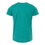 3413Y BELLA + CANVAS Youth Triblend Tee Teal Triblend