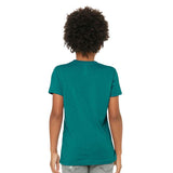 3413Y BELLA + CANVAS Youth Triblend Tee Teal Triblend