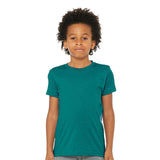 3413Y BELLA + CANVAS Youth Triblend Tee Teal Triblend