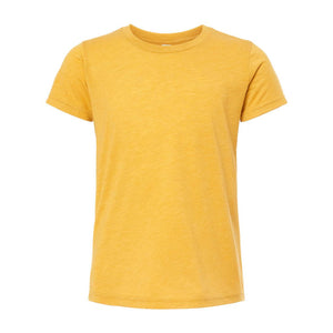 3413Y BELLA + CANVAS Youth Triblend Tee Mustard Triblend