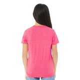 3413Y BELLA + CANVAS Youth Triblend Tee Charity Pink Triblend