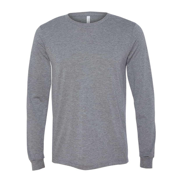 3513 BELLA + CANVAS Triblend Long Sleeve Tee Grey Triblend