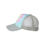 9200 Colortone Tie-Dyed 5-Panel Trucker Cap Pastel