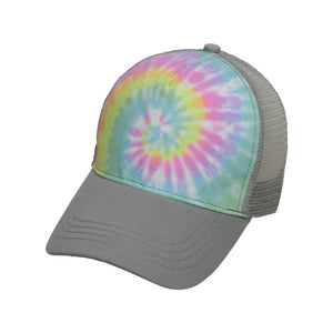 9200 Colortone Tie-Dyed 5-Panel Trucker Cap Pastel