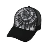 9200 Colortone Tie-Dyed 5-Panel Trucker Cap Spider Black