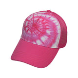 9200 Colortone Tie-Dyed 5-Panel Trucker Cap Spider Pink