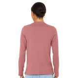 6500 BELLA + CANVAS Women’s Jersey Long Sleeve Tee Heather Mauve