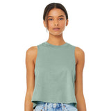 6682 BELLA + CANVAS Women's Racerback Crop Tank Heather Dusty Blue