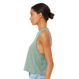 6682 BELLA + CANVAS Women's Racerback Crop Tank Heather Dusty Blue