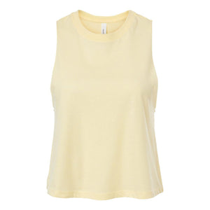 6682 BELLA + CANVAS Women's Racerback Crop Tank Heather French Vanilla