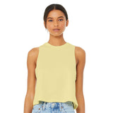 6682 BELLA + CANVAS Women's Racerback Crop Tank Heather French Vanilla