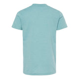 3001YCVC BELLA + CANVAS Youth CVC Jersey Tee Heather Blue Lagoon