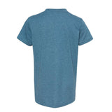 3001YCVC BELLA + CANVAS Youth CVC Jersey Tee Heather Deep Teal