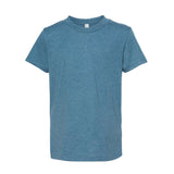 3001YCVC BELLA + CANVAS Youth CVC Jersey Tee Heather Deep Teal