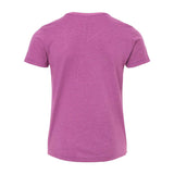 3001YCVC BELLA + CANVAS Youth CVC Jersey Tee Heather Magenta