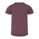 3001YCVC BELLA + CANVAS Youth CVC Jersey Tee Heather Maroon