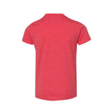 3001YCVC BELLA + CANVAS Youth CVC Jersey Tee Heather Red