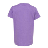 3001YCVC BELLA + CANVAS Youth CVC Jersey Tee Heather Team Purple