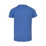 3001YCVC BELLA + CANVAS Youth CVC Jersey Tee Heather True Royal