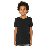 3001YCVC BELLA + CANVAS Youth CVC Jersey Tee Solid Black Blend