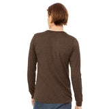 3501CVC BELLA + CANVAS Heather CVC Long Sleeve Tee Heather Brown