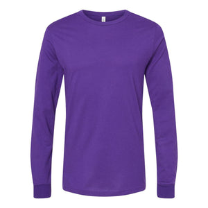 3501 BELLA + CANVAS Unisex Jersey Long Sleeve Tee Team Purple