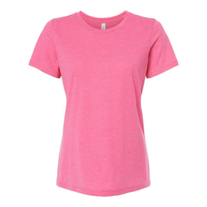 6413 BELLA + CANVAS Women’s Relaxed Fit Triblend Tee Charity Pink Triblend