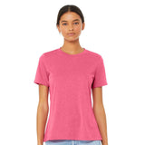 6413 BELLA + CANVAS Women’s Relaxed Fit Triblend Tee Charity Pink Triblend