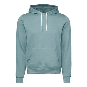 3719 BELLA + CANVAS Sponge Fleece Hoodie Heather Blue Lagoon