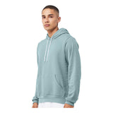 3719 BELLA + CANVAS Sponge Fleece Hoodie Heather Blue Lagoon