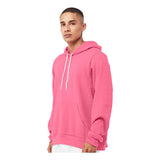 3719 BELLA + CANVAS Sponge Fleece Hoodie Heather Charity Pink