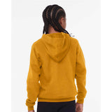 3719Y BELLA + CANVAS Youth Sponge Fleece Hoodie Heather Mustard