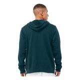 3739 BELLA + CANVAS Sponge Fleece Full-Zip Hoodie Atlantic