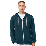 3739 BELLA + CANVAS Sponge Fleece Full-Zip Hoodie Atlantic