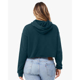 7502 BELLA + CANVAS Women's Crop Fleece Hoodie Atlantic