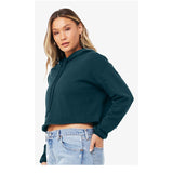 7502 BELLA + CANVAS Women's Crop Fleece Hoodie Atlantic