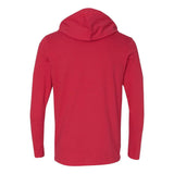 987 Gildan Softstyle® Lightweight Hooded Long Sleeve T-Shirt True Red/ Dark Grey