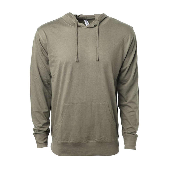 SS150J Independent Trading Co. Lightweight Hooded Pullover T-Shirt Olive