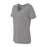 6415 BELLA + CANVAS Women's Relaxed Triblend Short Sleeve V-Neck Tee Grey Triblend