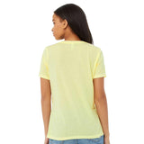 6415 BELLA + CANVAS Women's Relaxed Triblend Short Sleeve V-Neck Tee Pale Yellow Triblend