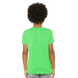 3001YCVC BELLA + CANVAS Youth CVC Jersey Tee Neon Green