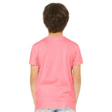 3001YCVC BELLA + CANVAS Youth CVC Jersey Tee Neon Pink