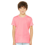 3001YCVC BELLA + CANVAS Youth CVC Jersey Tee Neon Pink