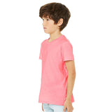 3001YCVC BELLA + CANVAS Youth CVC Jersey Tee Neon Pink