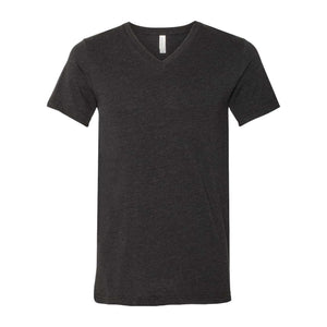 3005CVC BELLA + CANVAS Heather CVC V-Neck Tee Black Heather