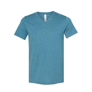 3005CVC BELLA + CANVAS Heather CVC V-Neck Tee Heather Deep Teal