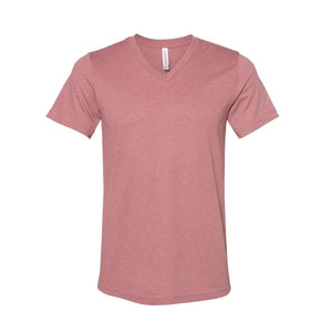 3005CVC BELLA + CANVAS Heather CVC V-Neck Tee Heather Mauve