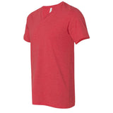 3005CVC BELLA + CANVAS Heather CVC V-Neck Tee Heather Red