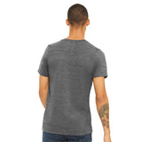 3655 BELLA + CANVAS Textured Jersey V-Neck Tee Asphalt Slub