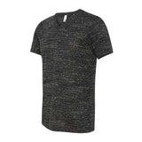 3655 BELLA + CANVAS Textured Jersey V-Neck Tee Black Marble